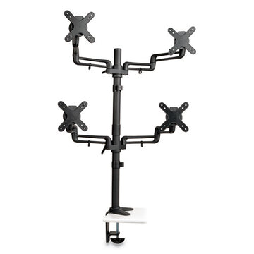 Tripp Lite Quad Monitor Mount, For 13" To 27" Monitors, 360 Deg Rotation, +15 Deg--15 Deg Tilt, 180 Deg Pan, Black, Supports 22 Lb freeshipping - TVN Wholesale
